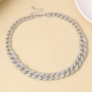 Silver Cuban link necklace